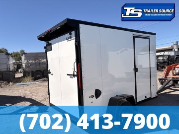 6x10 Look ST DLX Enclosed Cargo Trailer - 6'0" Interior - 3.5K GVWR - .080 PolyCor, 16" Cross Member Upgrade, Rear Spoiler w/ Load Lights