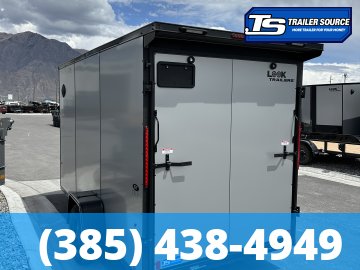 6x12 Look ST DLX Enclosed Cargo Trailer - 6'6" Interior - 3.5K GVWR - .080 PolyCor, Black Out Package, Rear Spoiler w/ Load Lights