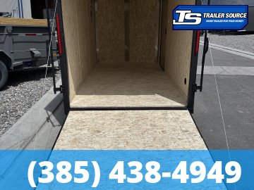 6x12 Look ST DLX Enclosed Cargo Trailer - 6'6" Interior - 3.5K GVWR - .080 PolyCor, Black Out Package, Rear Spoiler w/ Load Lights