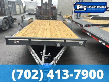 7x18 Lamar CE Flatbed Car Hauler Trailer - 7K GVWR - Dovetail