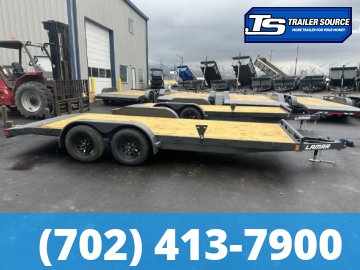 7x18 Lamar CE Flatbed Car Hauler Trailer - 7K GVWR - Dovetail