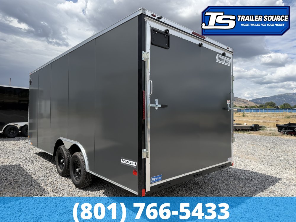 8.5x20 Haulmark Passport DELUXE Enclosed Cargo Trailer - 7'6" Interior - 10K GVWR - .080 PolyCor, Screwless Exterior