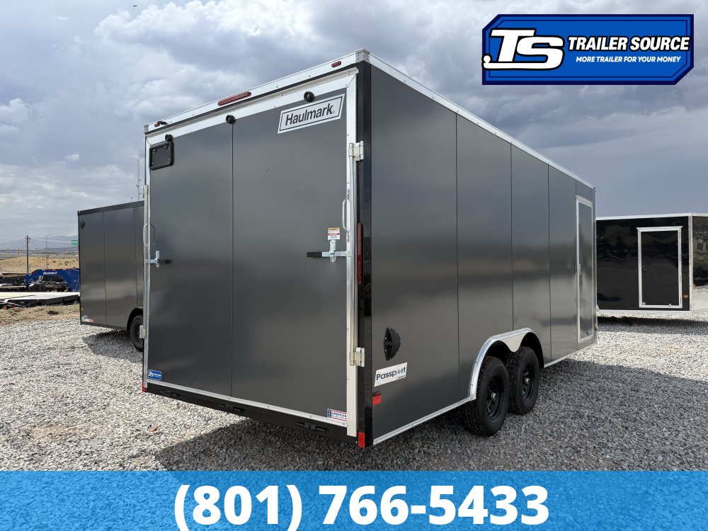 8.5x20 Haulmark Passport DELUXE Enclosed Cargo Trailer - 7'6" Interior - 10K GVWR - .080 PolyCor, Screwless Exterior
