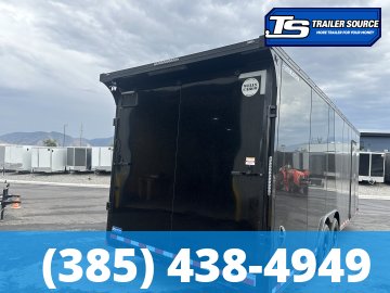 8.5x24 Wells Cargo Road Force Enclosed Cargo Trailer - 7'6" Interior - 14K GVWR - .080 PolyCor, 2 Tone Color, Black Out Package, D-Rings, Rear Spoiler w/ Load Lights