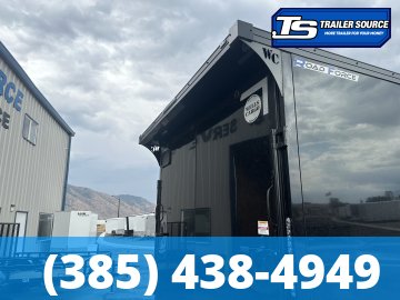 8.5x24 Wells Cargo Road Force Enclosed Cargo Trailer - 7'6" Interior - 14K GVWR - .080 PolyCor, 2 Tone Color, Black Out Package, D-Rings, Rear Spoiler w/ Load Lights