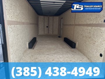 8.5x24 Wells Cargo Road Force Enclosed Cargo Trailer - 7'6" Interior - 14K GVWR - .080 PolyCor, 2 Tone Color, Black Out Package, D-Rings, Rear Spoiler w/ Load Lights