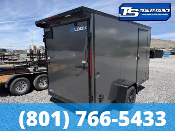 6x12 Look ST DLX Enclosed Cargo Trailer - 6'6" Interior - 3.5K GVWR - .080 PolyCor, Black Out Package, Rear Spoiler w/ Load Lights