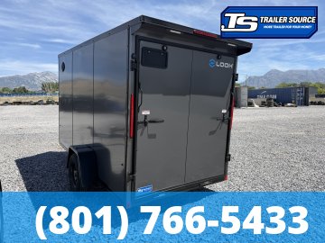 6x12 Look ST DLX Enclosed Cargo Trailer - 6'6" Interior - 3.5K GVWR - .080 PolyCor, Black Out Package, Rear Spoiler w/ Load Lights