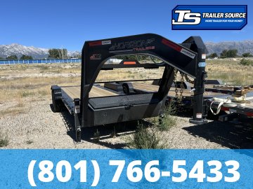7x22 Horizon ETZ Gooseneck Tilt Trailer - 18K GVWR - 14 Ply Tires, D-Rings, Torsion Axles