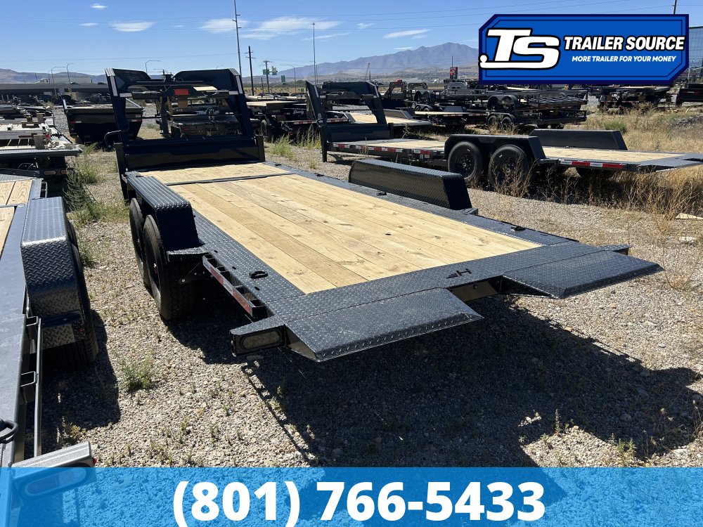 7x22 Horizon ETZ Gooseneck Tilt Trailer - 18K GVWR - 14 Ply Tires, D-Rings, Torsion Axles