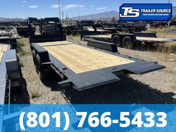 7x22 Horizon ETZ Gooseneck Tilt Trailer - 18K GVWR - 14 Ply Tires, D-Rings, Torsion Axles