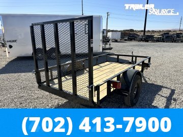 5x10 Top Hat Single Axle Utility