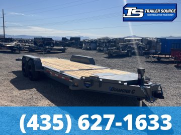 7x20 Diamond C HDT 208 Tilt Trailer - 18K GVWR - 18 Ply Tires
