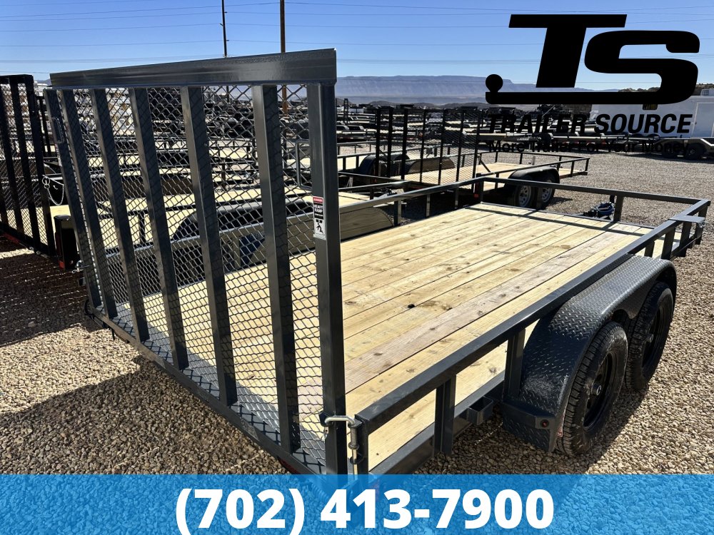 7x14 Lamar UC Tandem Axle Utility Trailer - 7K GVWR -