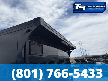 8.5x24 American Hauler Mach Enclosed Car Hauler Trailer - 7'6" Interior - 10K GVWR - .080 PolyCor, Black Out Package, Rear Spoiler w/ Load Lights