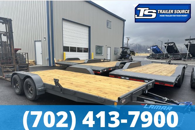 7x18 Lamar CE Flatbed Car Hauler