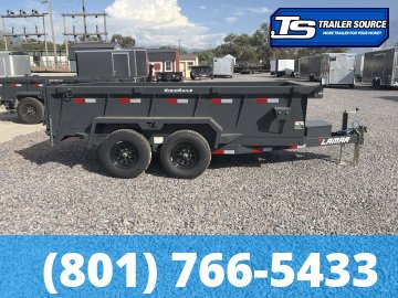 6.5x12 Lamar DM Dump Trailer - 24" Sides - 10K GVWR - Spreader Gate