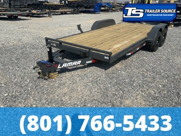 7x18 Lamar CE Flatbed Car Hauler Trailer - 7K GVWR -