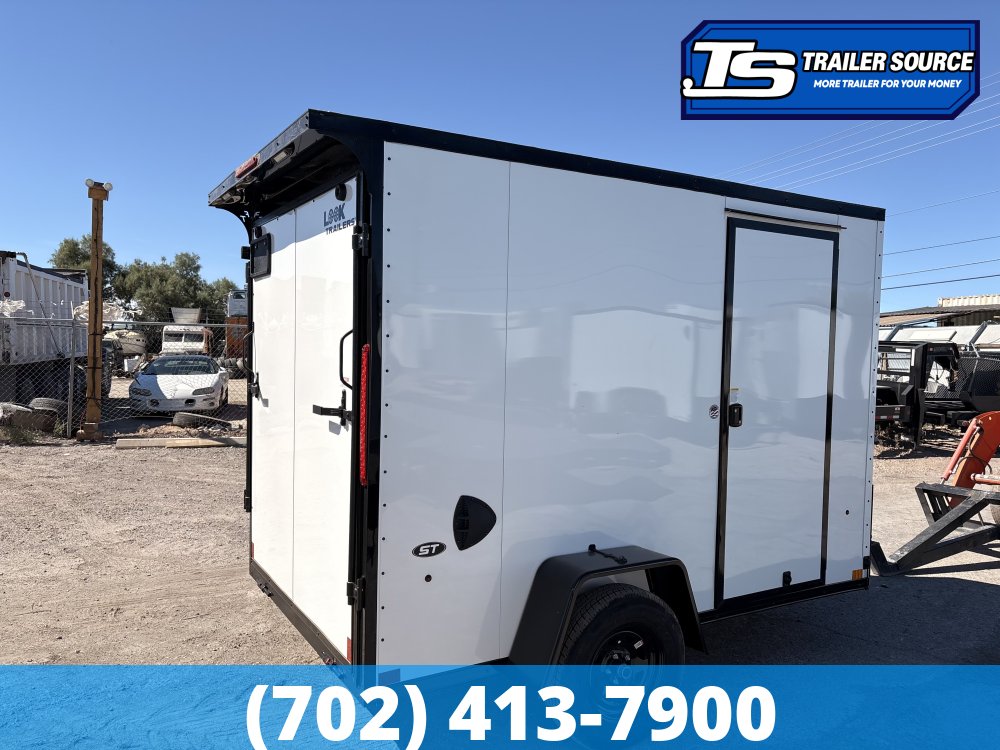 6x10 Look ST DLX Enclosed Cargo Trailer - 6'6" Interior - 3.5K GVWR - .080 PolyCor, 16" Cross Member Upgrade, Rear Spoiler w/ Load Lights