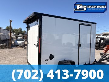 6x10 Look ST DLX Enclosed Cargo Trailer - 6'6" Interior - 3.5K GVWR - .080 PolyCor, 16" Cross Member Upgrade, Rear Spoiler w/ Load Lights