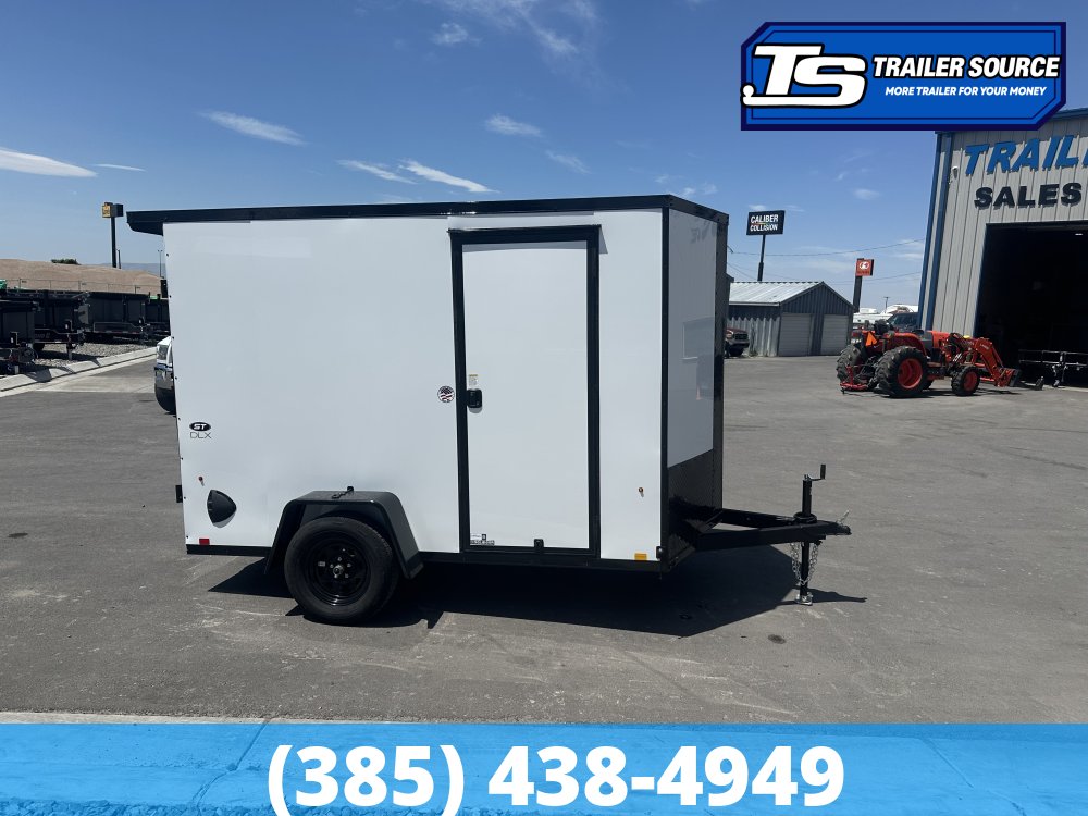 6x10 Look ST DLX Enclosed Cargo Trailer - 6'6" Interior - 3.5K GVWR - .080 PolyCor, Black Out Package, Rear Spoiler w/ Load Lights