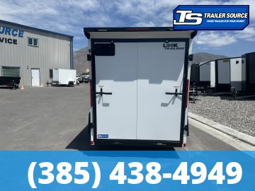 6x10 Look ST DLX Enclosed Cargo Trailer - 6'6" Interior - 3.5K GVWR - .080 PolyCor, Black Out Package, Rear Spoiler w/ Load Lights