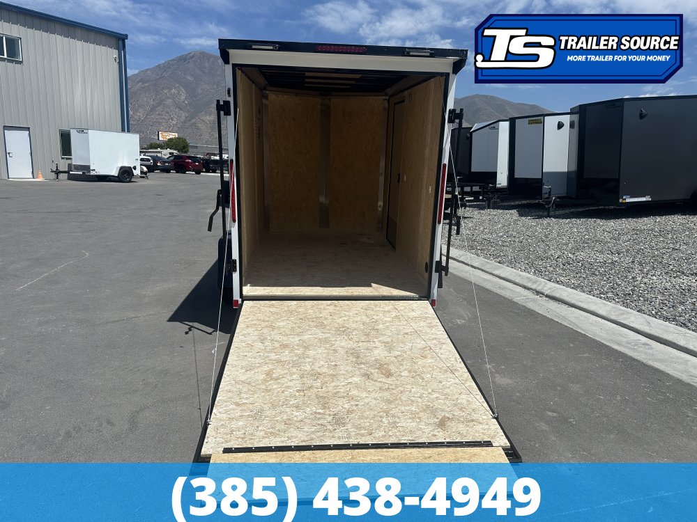 6x10 Look ST DLX Enclosed Cargo Trailer - 6'6" Interior - 3.5K GVWR - .080 PolyCor, Black Out Package, Rear Spoiler w/ Load Lights