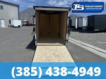 6x10 Look ST DLX Enclosed Cargo Trailer - 6'6" Interior - 3.5K GVWR - .080 PolyCor, Black Out Package, Rear Spoiler w/ Load Lights
