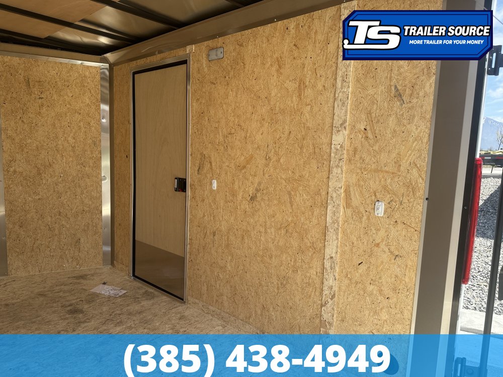 6x10 Look ST DLX Enclosed Cargo Trailer - 6'6" Interior - 3.5K GVWR - .080 PolyCor, Black Out Package, Rear Spoiler w/ Load Lights