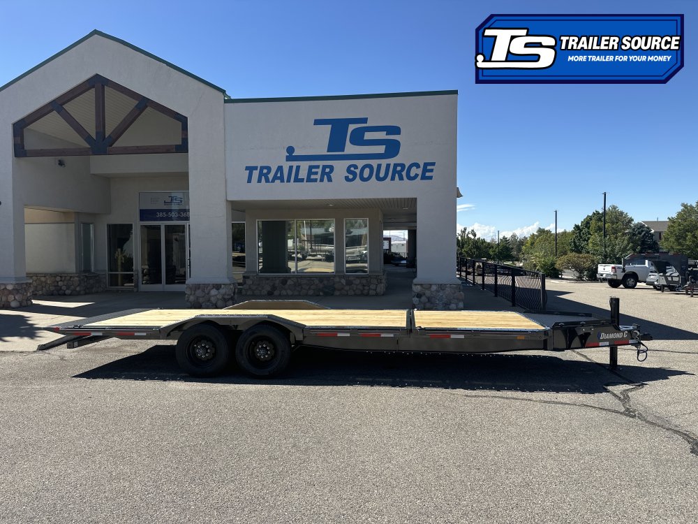 8.5x24 Diamond C HXD 210 Wide Body w/ Drive Over Fenders Tilt Trailer - 23K GVWR - 18 Ply Tires, ABS Brakes, Hydraulic Jack(s), Pro Tilt, Torsion Axles