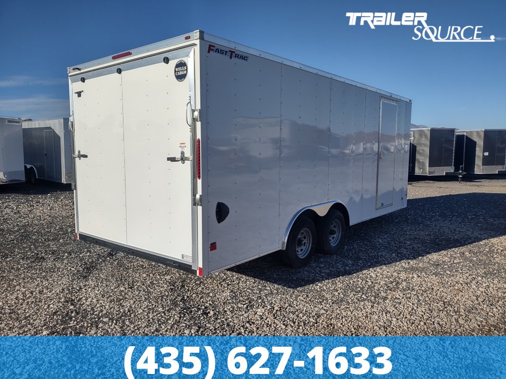8.5x20 Wells Cargo Fast Trac Deluxe 7'0" Interior 10K Tandem Axle Enclosed Cargo