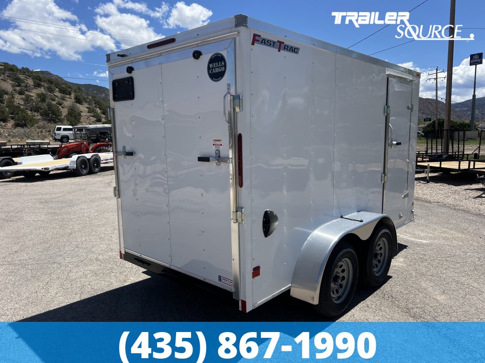 6x12 Wells Cargo FastTrac 6'6" Interior 7K Tandem Axle Enclosed Cargo