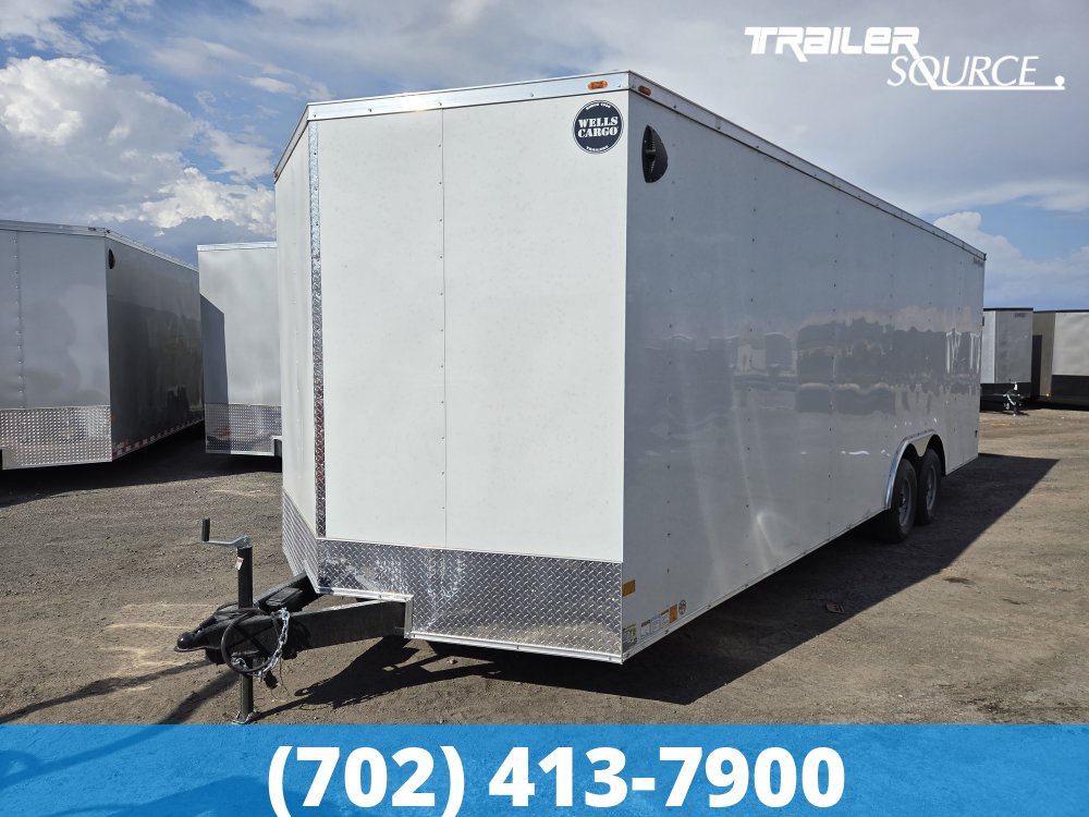 8.5x24 Wells Cargo Fast Trac Deluxe 7'0" Interior 10K Tandem Axle Enclosed Cargo