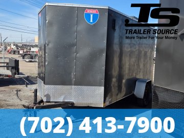6x12 Interstate ENCLOSED Enclosed Cargo Trailer - 3.5K GVWR - Ramp Door, Side Door, Solar Panel