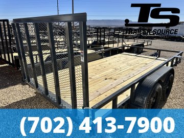 7x14 Lamar UC Tandem Axle Utility Trailer - 7K GVWR -