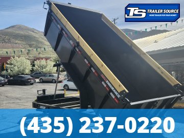 7x14 Liberty LD Dump Trailer - 40" Sides - 15.4K GVWR - Fork Holders