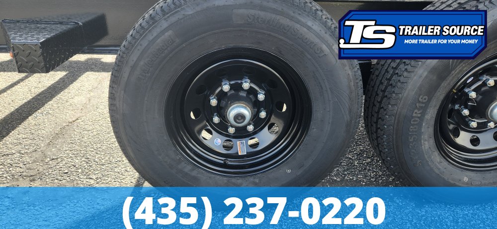 7x14 Liberty LD Dump Trailer - 40" Sides - 15.4K GVWR - Fork Holders