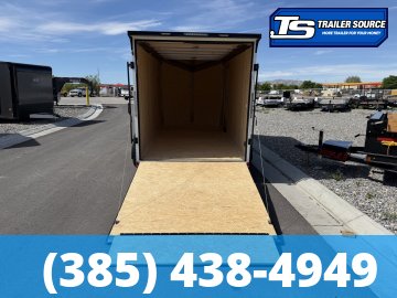 7x14 Look Vision Enclosed Car Hauler Trailer - 7'6" Interior - 7K GVWR - Black Out Package, Rear Spoiler w/ Load Lights