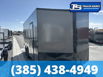 8.5x20 Look Element SE Enclosed Cargo Trailer - 7'0" Interior - 10K GVWR - .080 PolyCor, Alloy Wheels, Black Out Package, Rear Spoiler w/ Load Lights