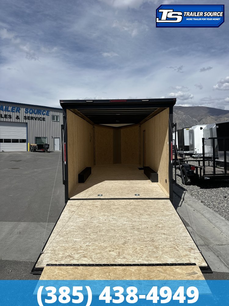 8.5x20 Look Element SE Enclosed Cargo Trailer - 7'0" Interior - 10K GVWR - .080 PolyCor, Alloy Wheels, Black Out Package, Rear Spoiler w/ Load Lights