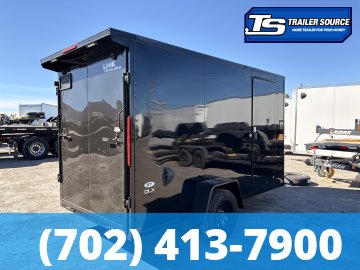 6x12 Look ST DLX Enclosed Cargo Trailer - 6'6" Interior - 3.5K GVWR - .080 PolyCor, 16" Cross Member Upgrade, Rear Spoiler w/ Load Lights