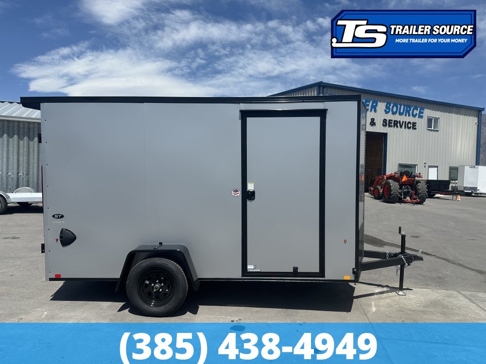 6x12 Look ST DLX Enclosed Cargo Trailer - 6'6" Interior - 3.5K GVWR - .080 PolyCor, Black Out Package, Rear Spoiler w/ Load Lights