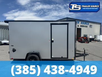 6x12 Look ST DLX Enclosed Cargo Trailer - 6'6" Interior - 3.5K GVWR - .080 PolyCor, Black Out Package, Rear Spoiler w/ Load Lights