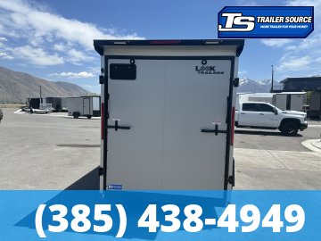 6x12 Look ST DLX Enclosed Cargo Trailer - 6'6" Interior - 3.5K GVWR - .080 PolyCor, Black Out Package, Rear Spoiler w/ Load Lights