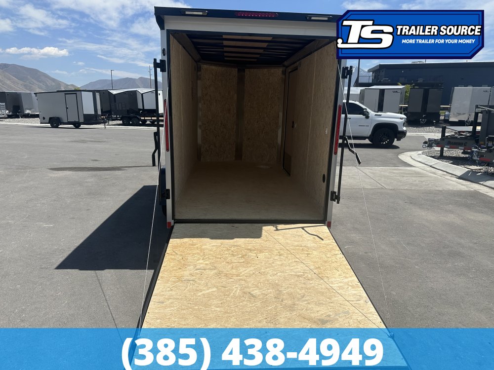 6x12 Look ST DLX Enclosed Cargo Trailer - 6'6" Interior - 3.5K GVWR - .080 PolyCor, Black Out Package, Rear Spoiler w/ Load Lights