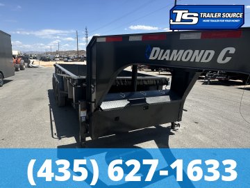 7x16 Diamond C LPT-GN 307 Gooseneck Dump Trailer - 24" Sides - 24K GVWR - 14 Ply Tires