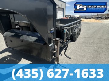 7x16 Diamond C LPT-GN 307 Gooseneck Dump Trailer - 24" Sides - 24K GVWR - 14 Ply Tires