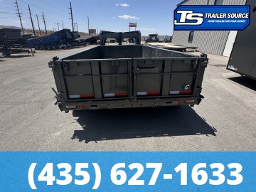 7x16 Diamond C LPT-GN 307 Gooseneck Dump Trailer - 24" Sides - 24K GVWR - 14 Ply Tires