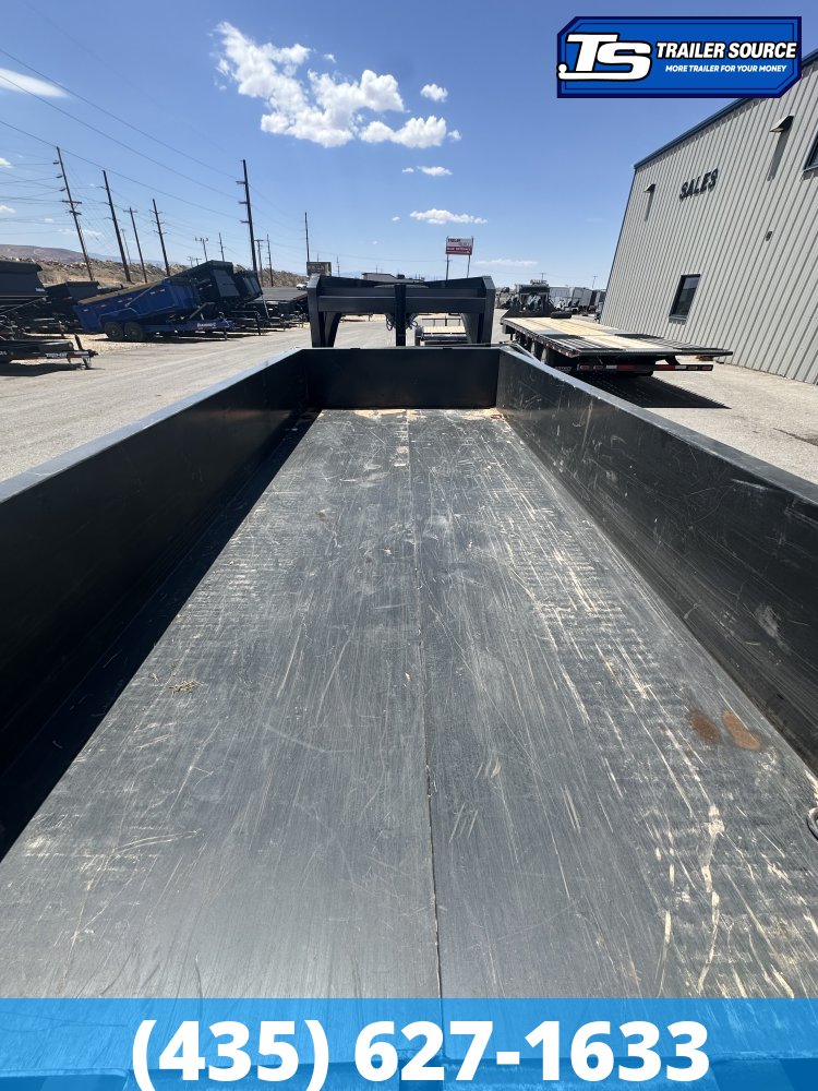 7x16 Diamond C LPT-GN 307 Gooseneck Dump Trailer - 24" Sides - 24K GVWR - 14 Ply Tires