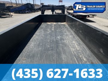 7x16 Diamond C LPT-GN 307 Gooseneck Dump Trailer - 24" Sides - 24K GVWR - 14 Ply Tires
